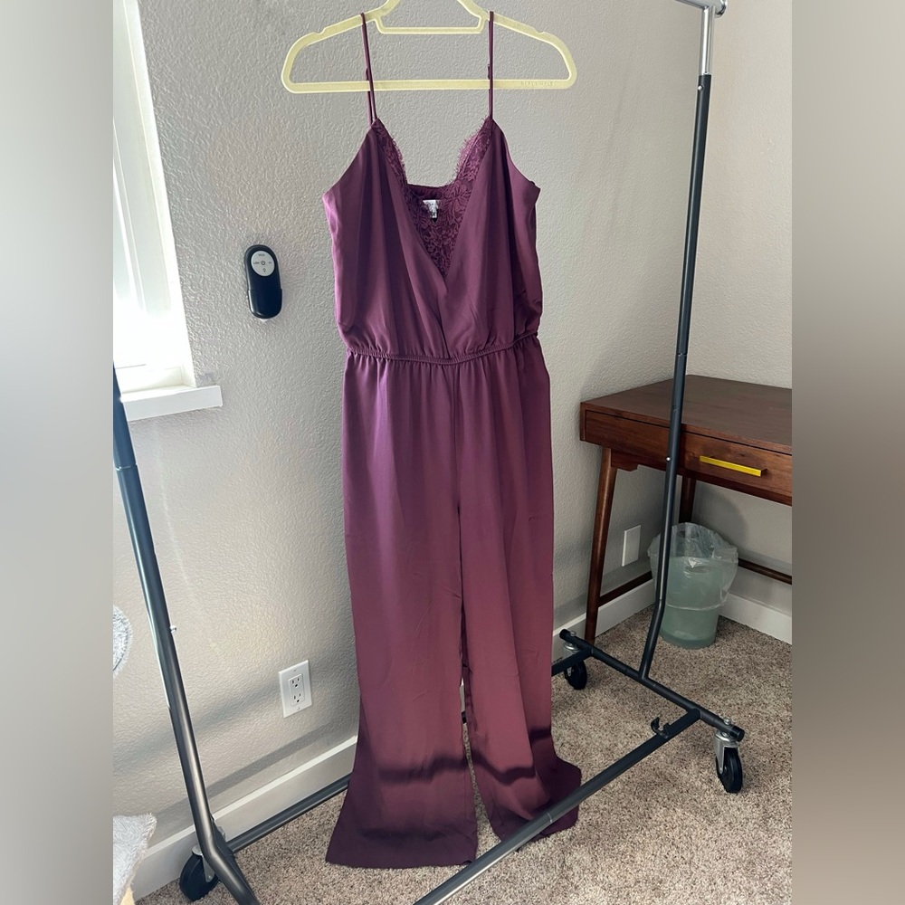 Socialite Plum Jumpsuit